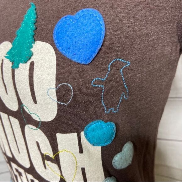 PINK Victoria's Secret brown soft tee medium - Picture 6 of 7